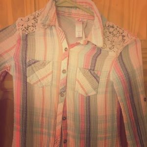 Justice button up shirt