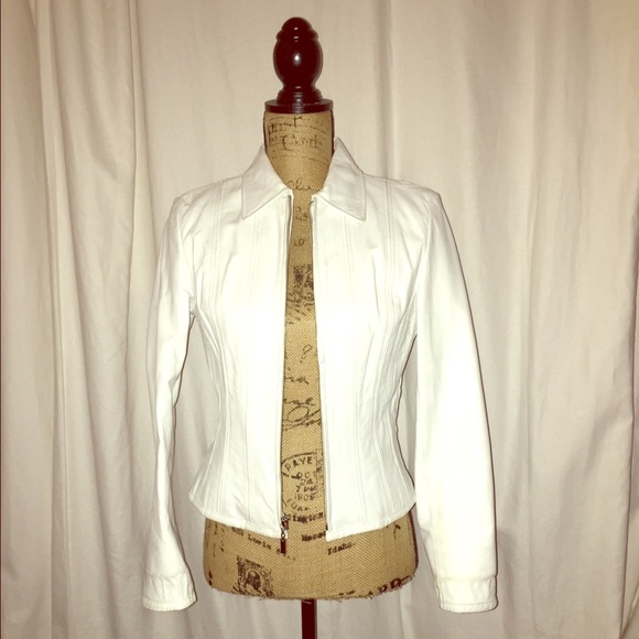 White Leather Jacket