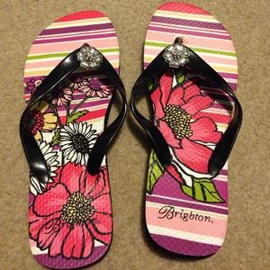 Brighton flip flops, worn twice!