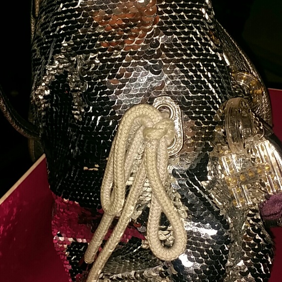 Limited Edition Silver Sequin Coach Bag..MUST GO - Picture 3 of 4