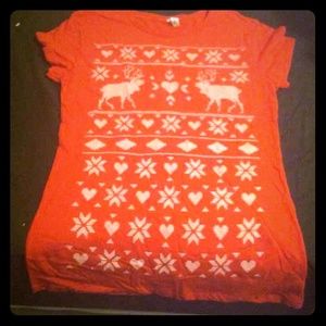 GOODWILL BOUND MONDAY Holiday deer shirt
