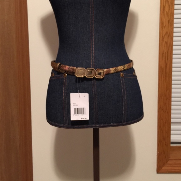 Betsey Johnson Snake Skin Belt
