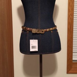 Betsey Johnson Snake Skin Belt