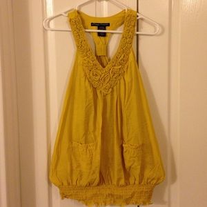 LAST CALL! Beautiful racerback top golden yellow