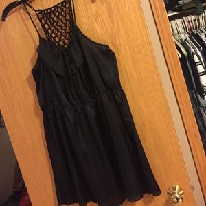Silk racerback dress