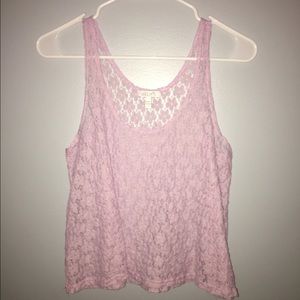 Purple lace top
