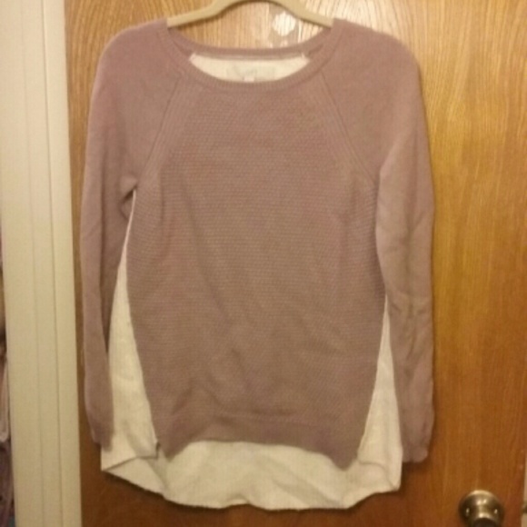 Contrast pink sweater