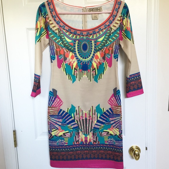 Flying tomato multicolor bodycon dress