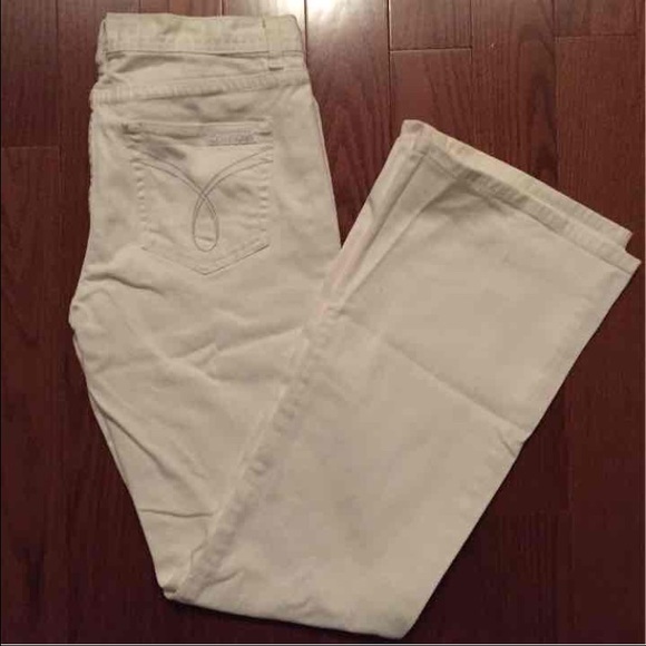 Calvin Klein White Jeans, 10