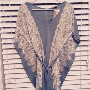 NWT! Loose lace top