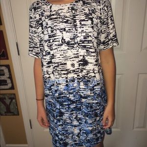 Fading to blue dress