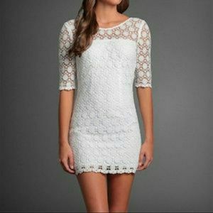 NWOT Abercrombie & Fitch Crocheted Mini Dress