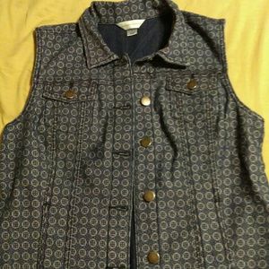 Denim Vest New Without Tags