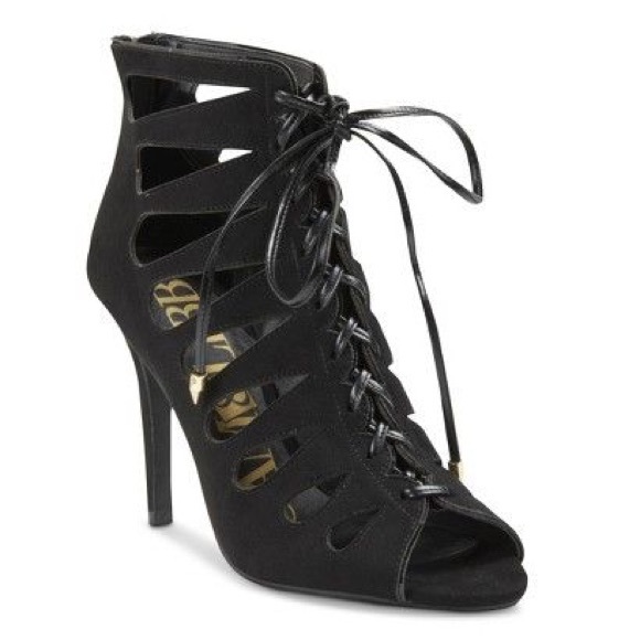 Sam & Libby Shoes - Black Sam & Libby Caged Heels