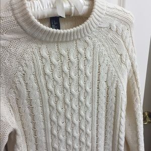 H&M Cream Cable Knit Sweater