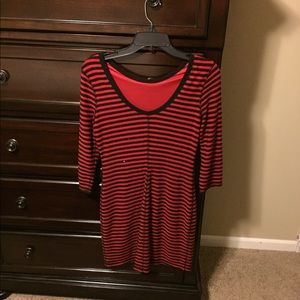 FINAL$ Red & Black Express Dress Small Holiday