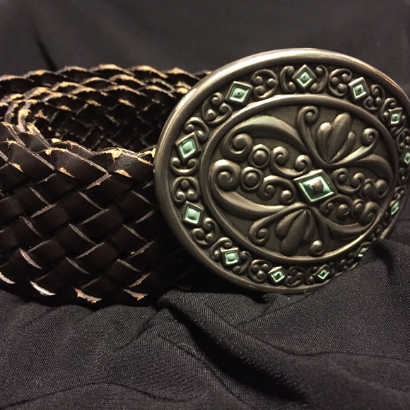 Distressed brown belt