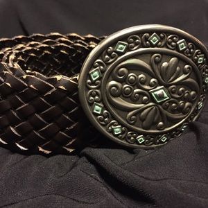 Distressed brown belt