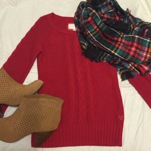 AE Red sweater