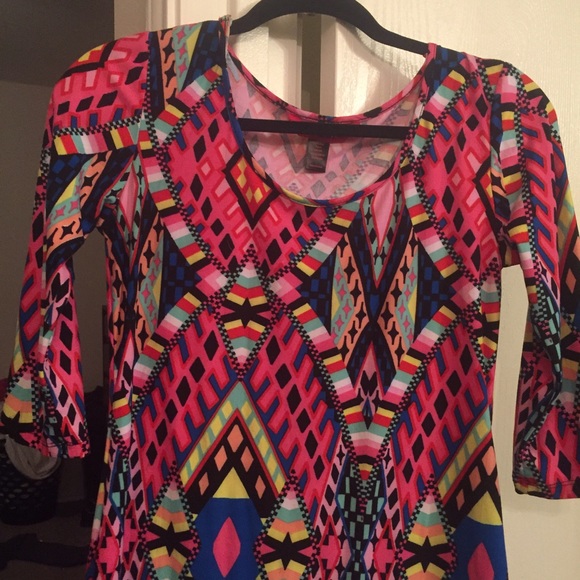 colorful tight dress