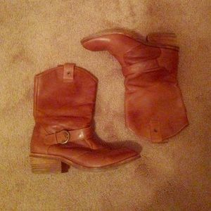 Chestnut Bakers Leather Cowboy Boots