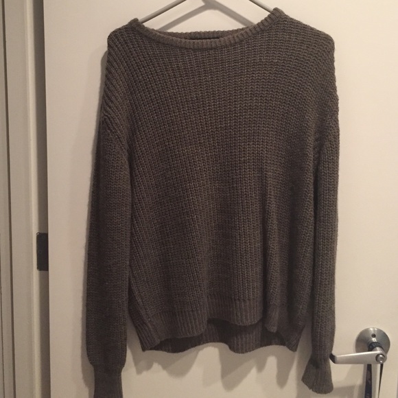 Grey knit Leia sweater