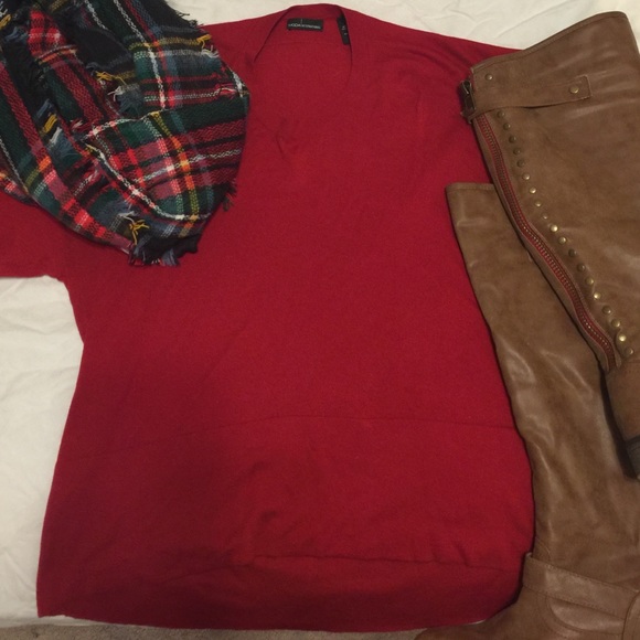 VS partial cashmere, high-lo sweater