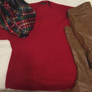 VS partial cashmere, high-lo sweater