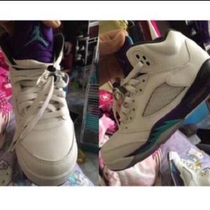Jordan retro 5s "grapes"