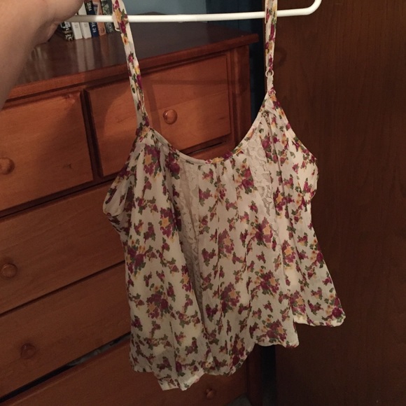 Tops - floral tank top