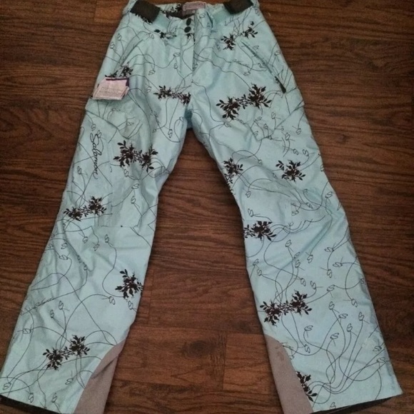 Snowboard Pants Ski SNOW SALOMON 4 turquoise/blue