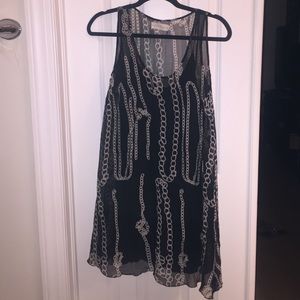 For Love And Liberty Chainlink Print Dress