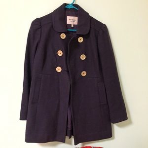 Juicy Couture plum pea coat