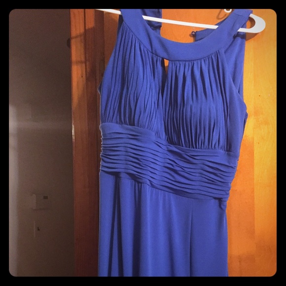 Long royal blue dress