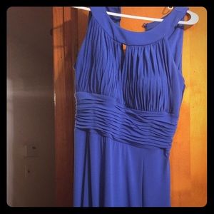Long royal blue dress