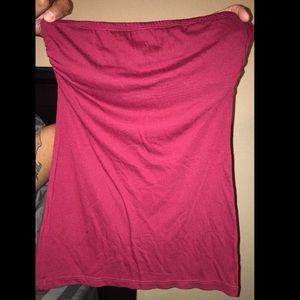 Maroon tube top
