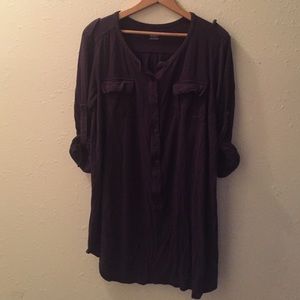 Purple Button Tunic
