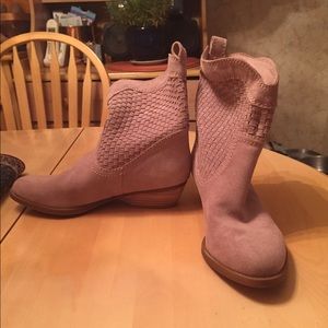 Pink Heeled Ankle Boots!