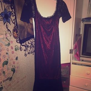 BLACK LONG DRESS HALLOWEEN COSTUME