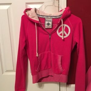 VS pink bling zip jacket