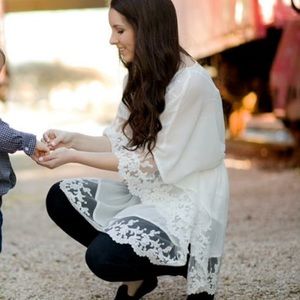 Freeway Lace Trimmed Blouse