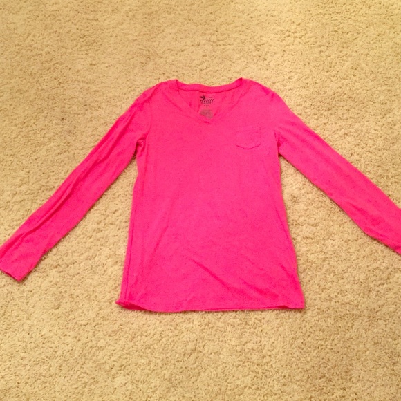 Pink long sleeve top