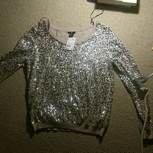 Sequined sweater