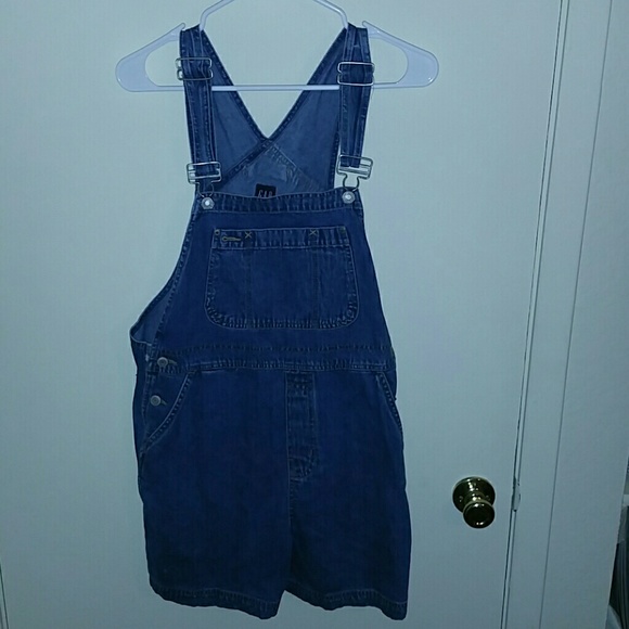 Blue jean shortalls
