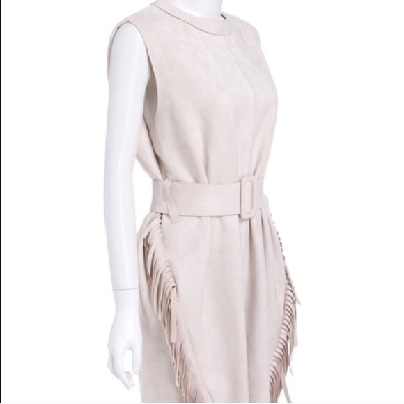 Suede Tassel Dress - Picture 1 of 3