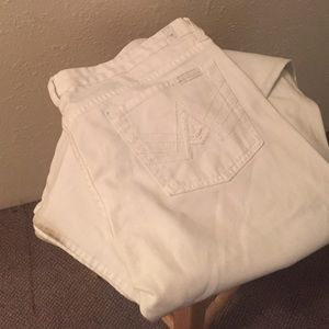 White Stretch Denim Jeans