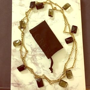 J Crew Collection opera length crystal necklace