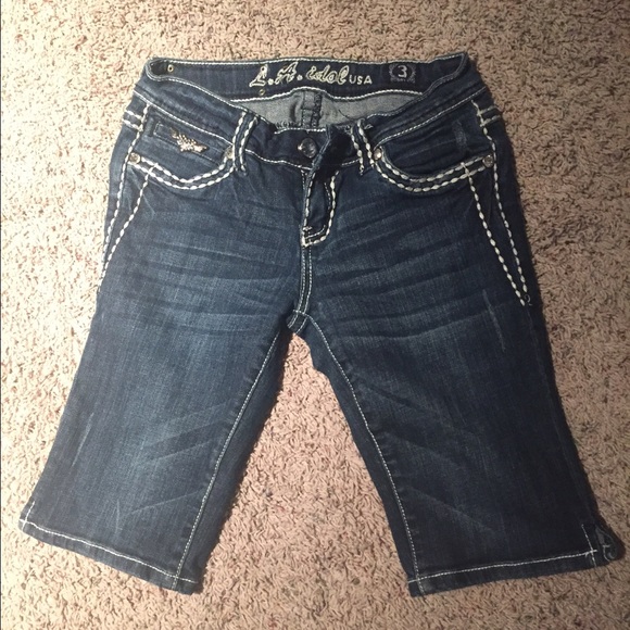 L.A. Idol Flashy School Appropriate Jean Shorts