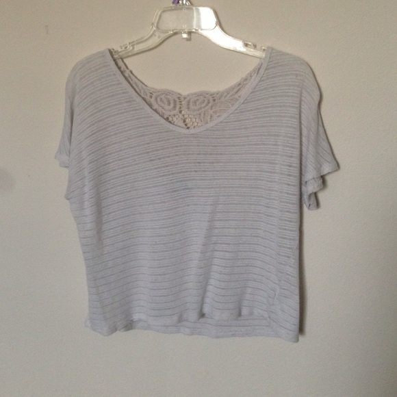 Pattern Back Crop Top