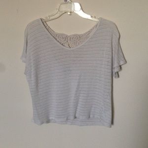 Pattern Back Crop Top